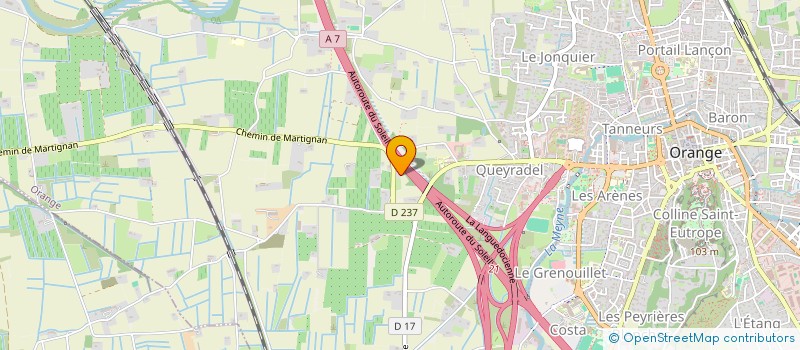 localisation de l'entreprise LUD'EAU TP à ORANGE