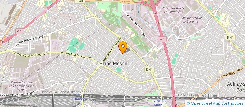 localisation de l'entreprise LUD' EVENTS AU COEUR DU JEU à LE BLANC-MESNIL