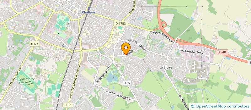 localisation de l'entreprise LUDA à CHALLANS