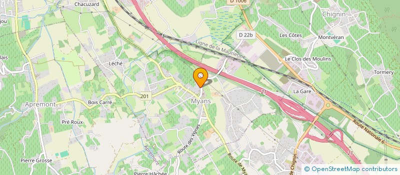 localisation de l'entreprise LUDACIE  MYANS