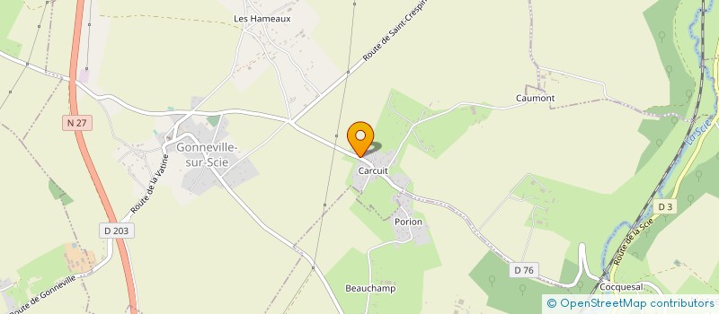 localisation de l'entreprise LUDAGRO  GONNEVILLE-SUR-SCIE