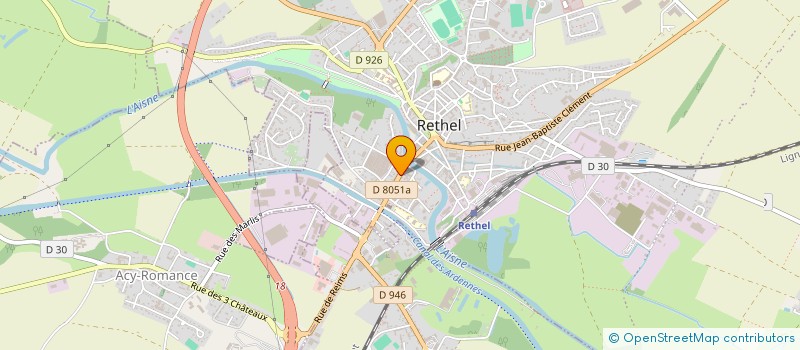 localisation de l'entreprise LUDALIRO  RETHEL