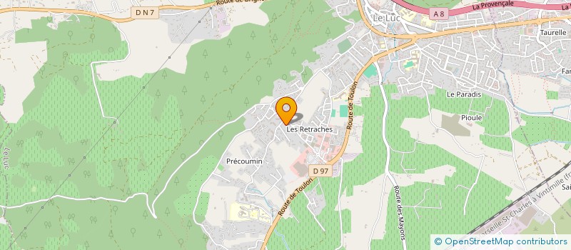 localisation de l'entreprise LUDAM  LE THORONET