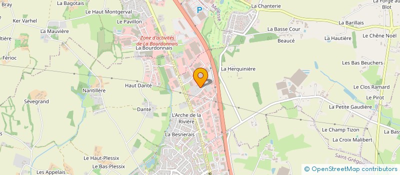 localisation de l'entreprise LUDANE à MELESSE