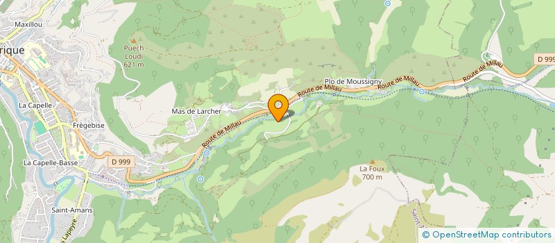 localisation de l'entreprise LUDCHRY  ST-AFFRIQUE