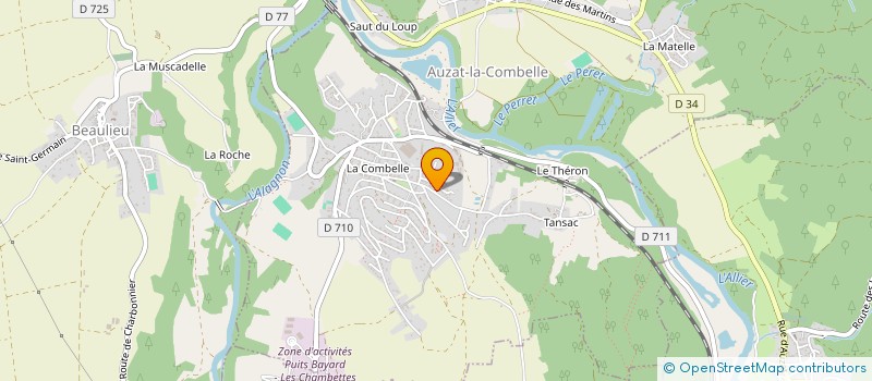 localisation de l'entreprise LUDE  AUZAT-LA-COMBELLE