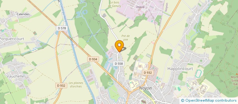 localisation de l'entreprise LUDE PLASTIQUE  NOYON