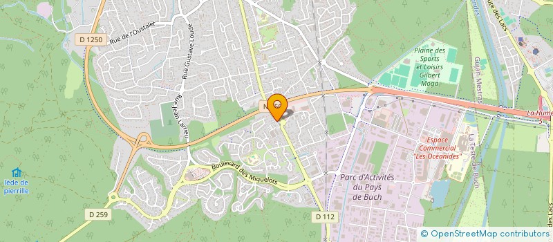 localisation de l'entreprise LUDEB à LA TESTE-DE-BUCH