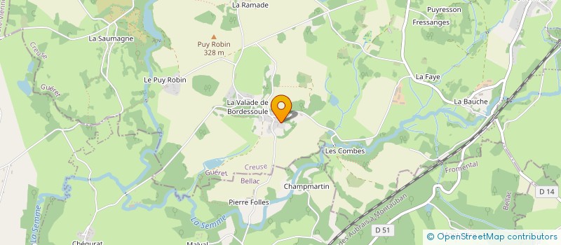 localisation de l'entreprise LUDELE  SAINT-MAURICE-LA-SOUTERRAINE
