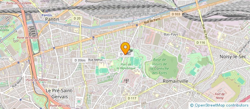 localisation de l'entreprise LUDEMA à PANTIN