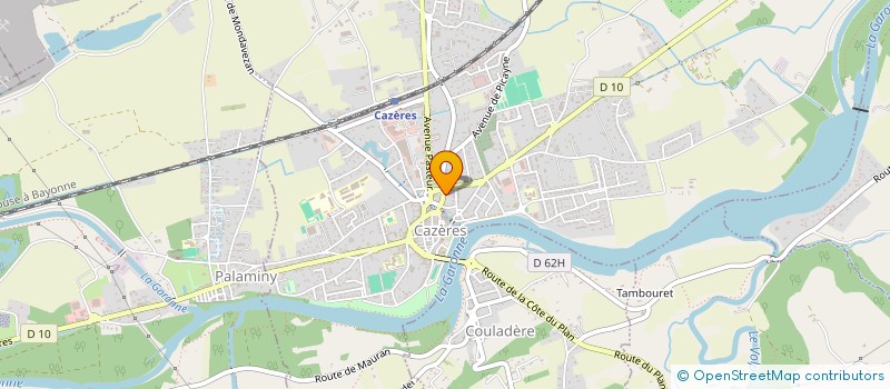 localisation de l'entreprise LUDENS  CAZERES