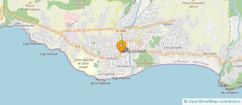 localisation de l'entreprise LUDERI à SAINT-JOSEPH