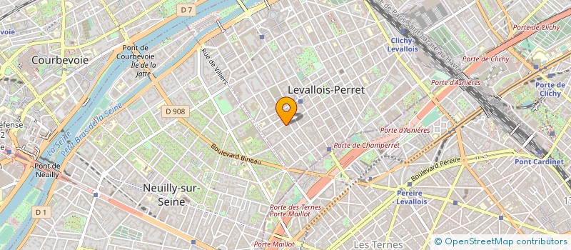 localisation de l'entreprise LUDERIC EVENEMENT à LEVALLOIS-PERRET