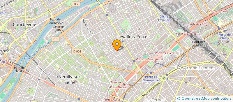 localisation de l'entreprise LUDERIC TRAITEUR à LEVALLOIS-PERRET