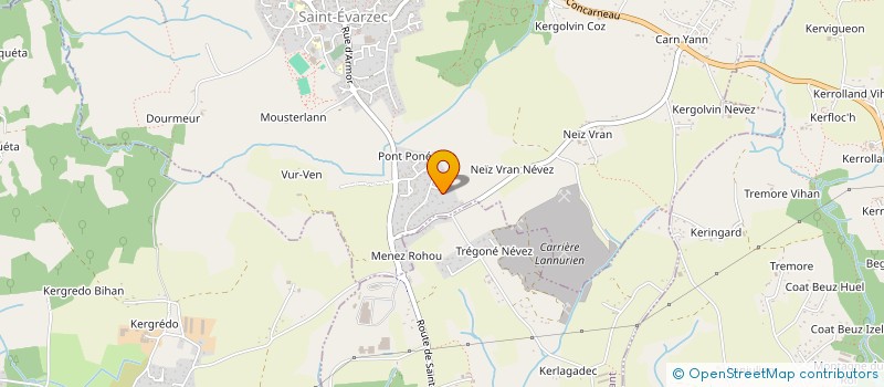 localisation de l'entreprise LUDEVA  SAINT-EVARZEC