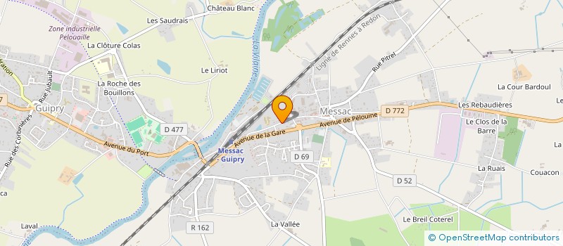 localisation de l'entreprise LUDI'BULLES à GUIPRY-MESSAC