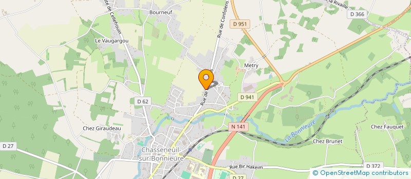 localisation de l'entreprise LUDI'C'ONCEPT à CHASSENEUIL-SUR-BONNIEURE