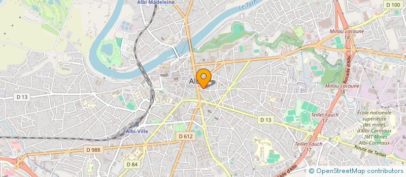 localisation de l'entreprise LUDI COM  ALBI