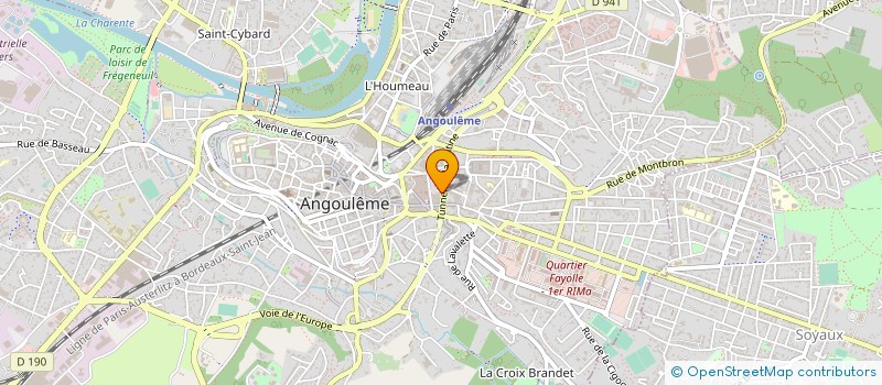 localisation de l'entreprise LUDI-VILLE à ANGOULEME