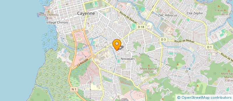 localisation de l'entreprise LUDI'YANA  CAYENNE