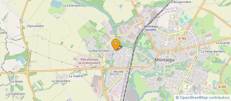 localisation de l'entreprise LUDIAVIE à MONTAIGU-VENDEE