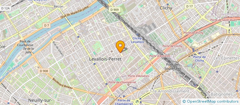 localisation de l'entreprise LUDIBAT à LEVALLOIS-PERRET