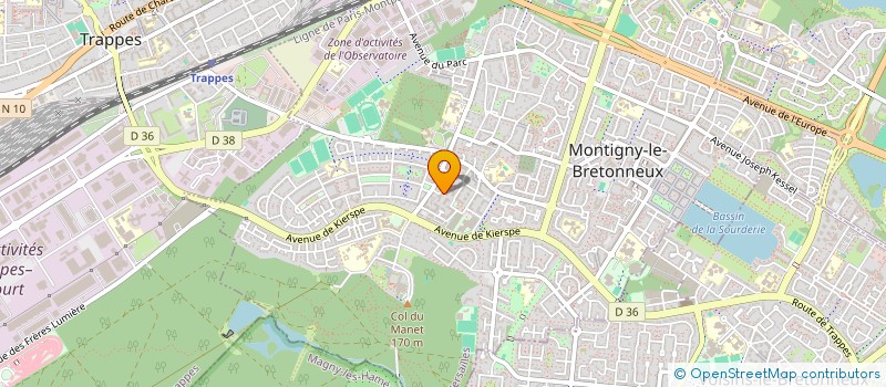 localisation de l'entreprise LUDICIA à MONTIGNY-LE-BRETONNEUX