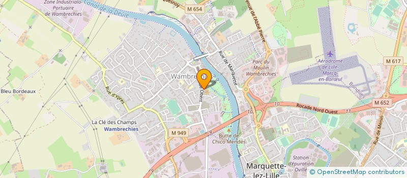 localisation de l'entreprise LUDICITE  WAMBRECHIES