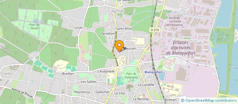 localisation de l'entreprise LUDICOM à BLANQUEFORT