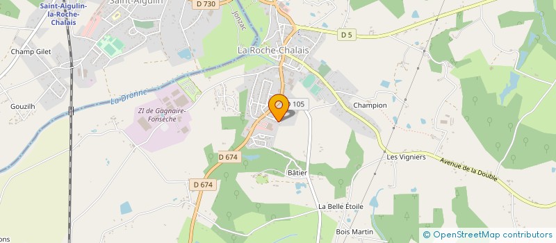 localisation de l'entreprise LUDIFLO EDITIONS à LA ROCHE-CHALAIS