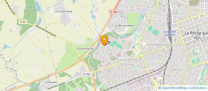 localisation de l'entreprise LUDIK'GO  LA ROCHE-SUR-YON