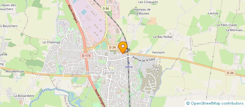 localisation de l'entreprise LUDIKAVERN  VERN-SUR-SEICHE