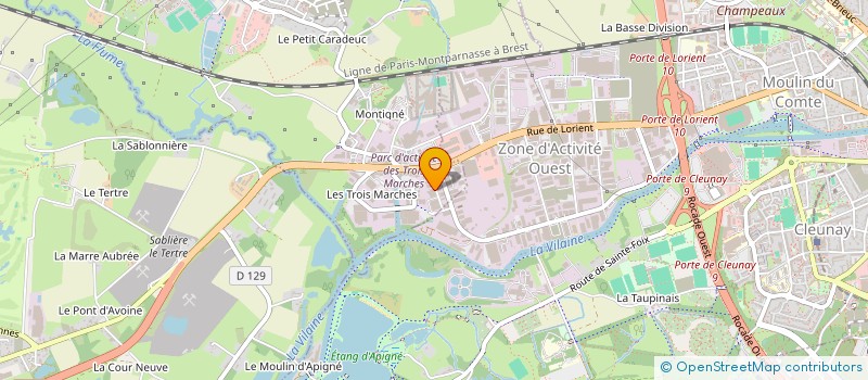 localisation de l'entreprise LUDIKENERGIE à VEZIN-LE-COQUET