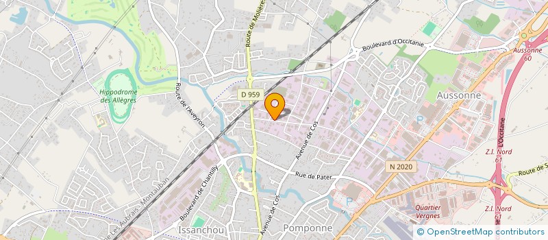 localisation de l'entreprise LUDILIVE  MONTAUBAN