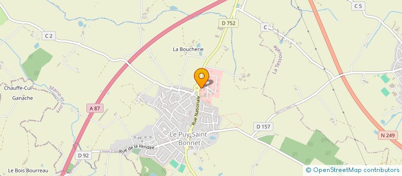 localisation de l'entreprise LUDIMADE  CHOLET