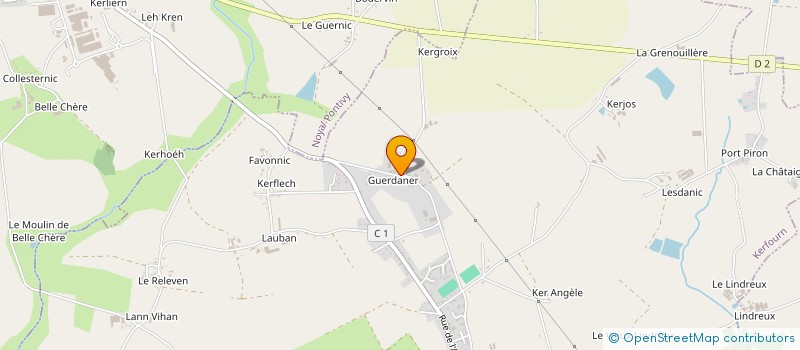 localisation de l'entreprise LUDINAT  KERFOURN