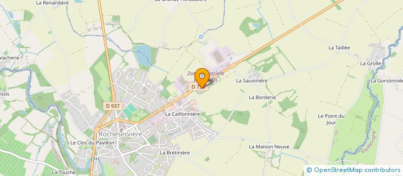 localisation de l'entreprise LUDINEL à ROCHESERVIERE