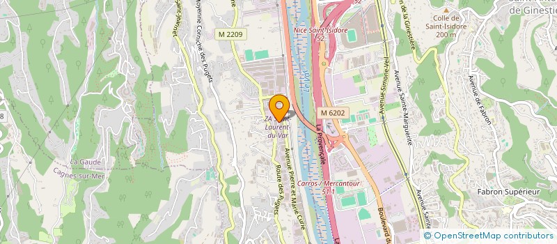 localisation de l'entreprise LUDIROX STURIO SARL à SAINT-LAURENT-DU-VAR