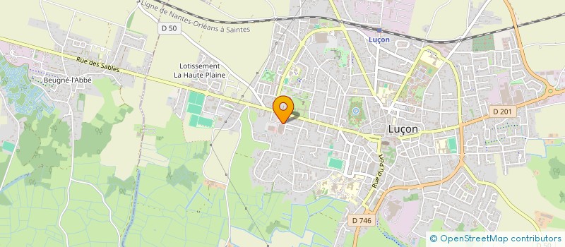 localisation de l'entreprise LUDISAL à LUCON