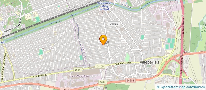 localisation de l'entreprise LUDISAT à VILLEPARISIS