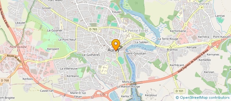 localisation de l'entreprise LUDISIA  AURAY