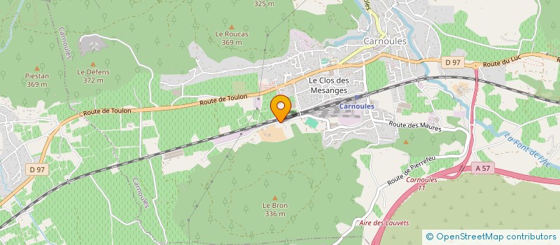 localisation de l'entreprise LUDISPORT à CARNOULES