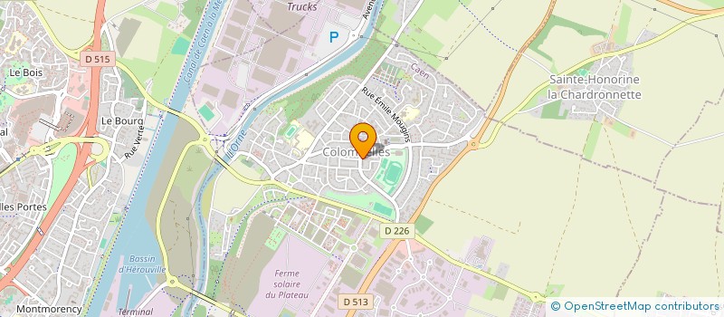 localisation de l'entreprise LUDISTRI  COLOMBELLES