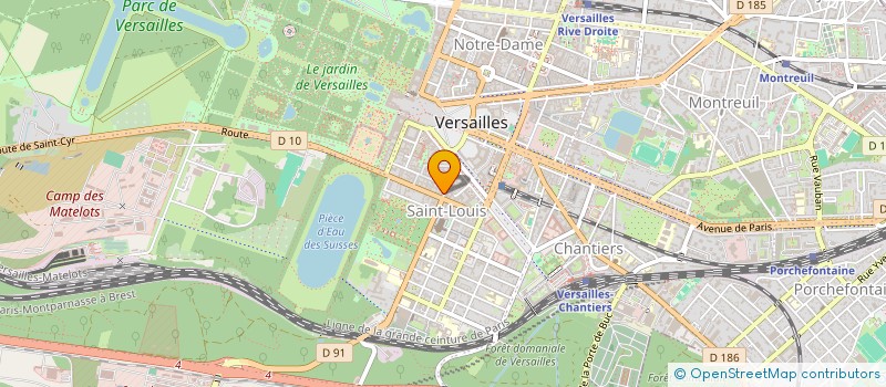 localisation de l'entreprise LUDIVARIUS à VERSAILLES