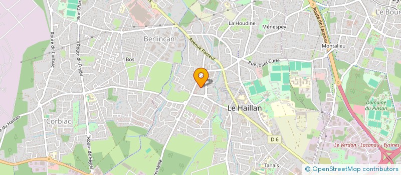 localisation de l'entreprise LUDIVINE FINANCE à EYSINES
