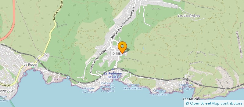 localisation de l'entreprise LUDIVINE GUES  ENSUES-LA-REDONNE