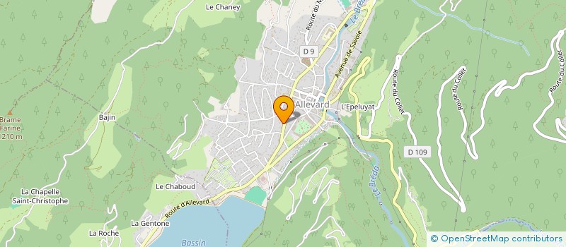 localisation de l'entreprise LUDIVINE L.E  ALLEVARD