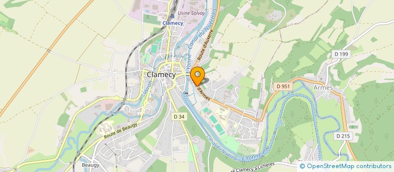 localisation de l'entreprise LUDIVINE LANGLOIS  CLAMECY