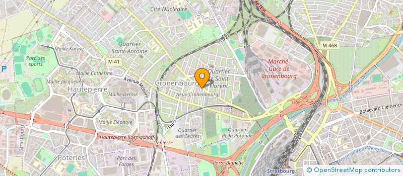 localisation de l'entreprise LUDIVINE SARL à STRASBOURG