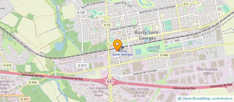 localisation de l'entreprise LUDIWORLD  BUSSY-SAINT-GEORGES